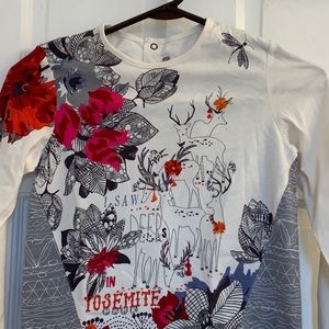NWT Catimini girls Yosemite deer top in size 10